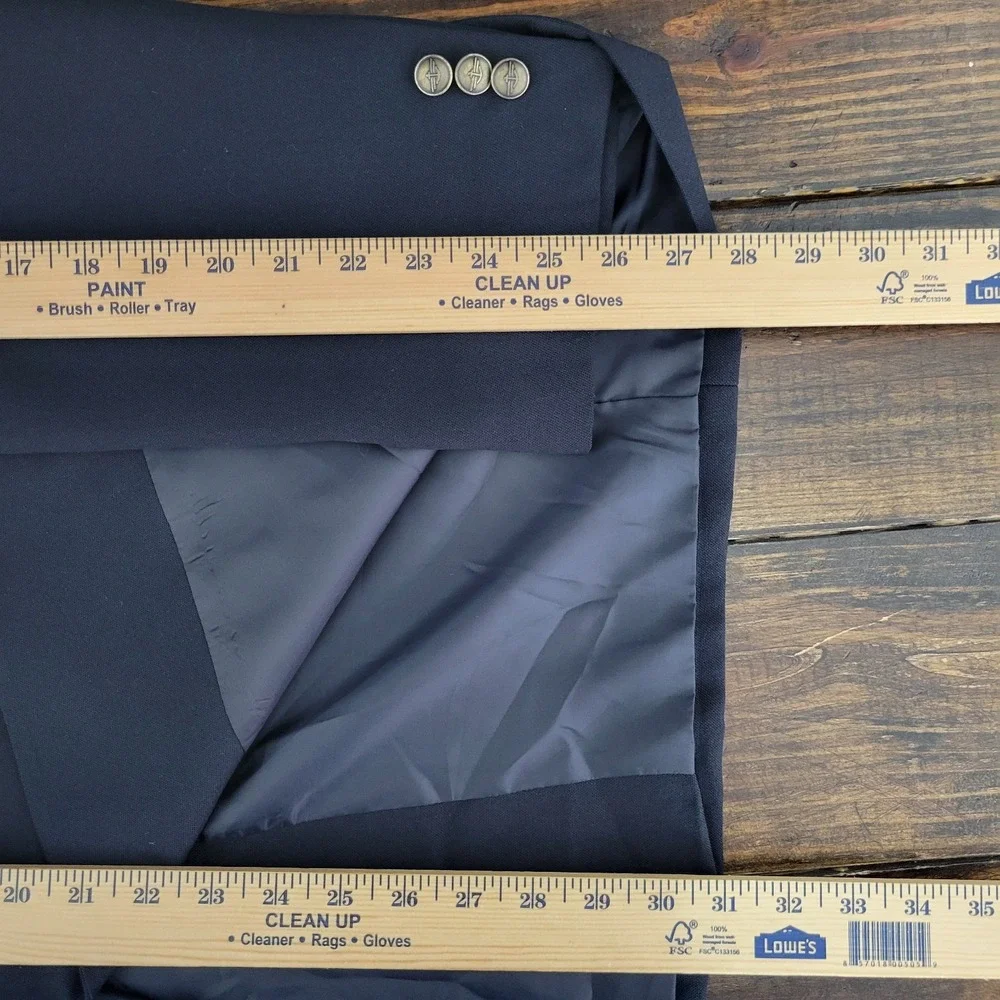Dockers Men's Sport‎ Coat Blazer Two Button Deep Navy Polyester Size 48R